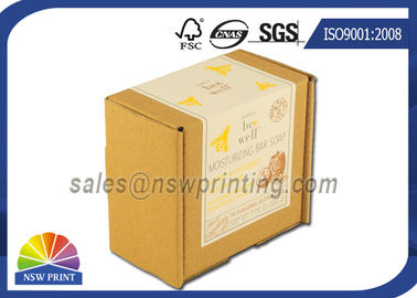 Custom Print Label Corrugated Kraft Mailing Box E Flute Brown Corrugated Mailer