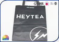 4C printing Kraft Shopping Paper Bags With Handle Customized Eco Friendly