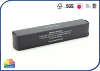 White Printed Logo Black Kraft Paper Folding Carton Box For Lipstick Package