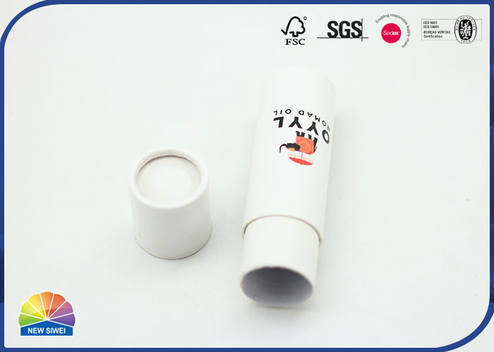 Customized Logo Matte Lamination 4C Printed Paper Packaging Tube Embossing