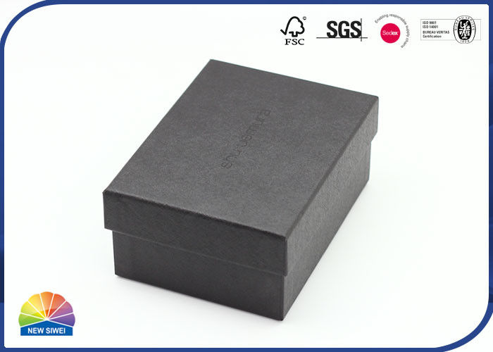 Black Specialty Paper Handmade Gift Box Fragile Product Package