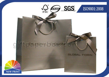 Branding Brown Kraft Paper Bags Customized Paper Shopping Bags With Cotton Handle