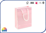 190gsm Coated Gloss Lamination Paper Gift Bag With Nylon Ropes Custom Dimension