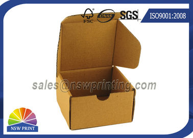 Custom Print Label Corrugated Kraft Mailing Box E Flute Brown Corrugated Mailer