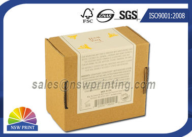 Custom Print Label Corrugated Kraft Mailing Box E Flute Brown Corrugated Mailer