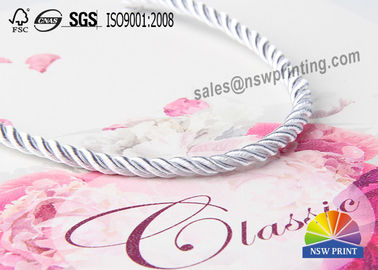 PP Rope Handle 	Custom Paper Shopping Bags With Fancy Design Printing