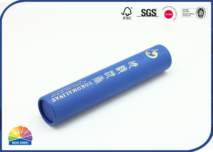 Empacotamento longo do tubo do incenso da cor pura feita sob encomenda de Logo Paper Packaging Tube Agarwood