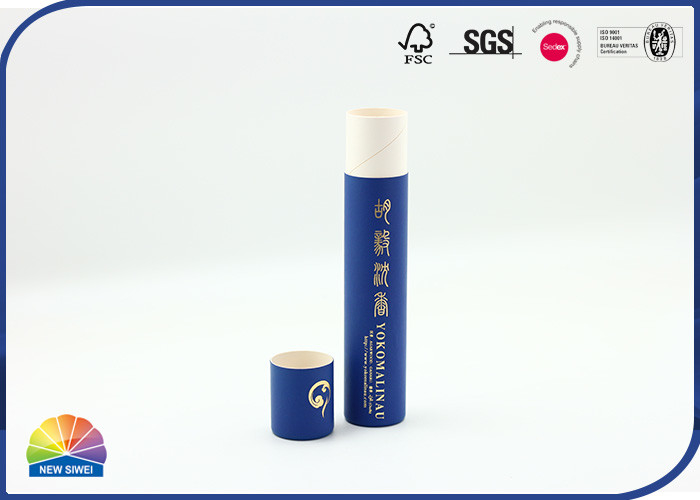 Empacotamento longo do tubo do incenso da cor pura feita sob encomenda de Logo Paper Packaging Tube Agarwood
