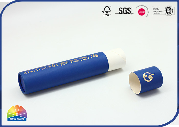 Empacotamento longo do tubo do incenso da cor pura feita sob encomenda de Logo Paper Packaging Tube Agarwood