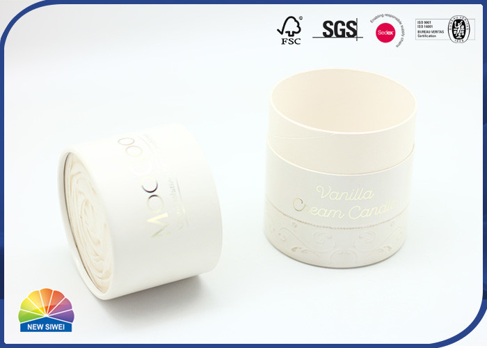 Tubo de embalagem de papel com 3 peças para estampagem de logotipo de prata quente para conjunto de maquiagem com glitter em pó
