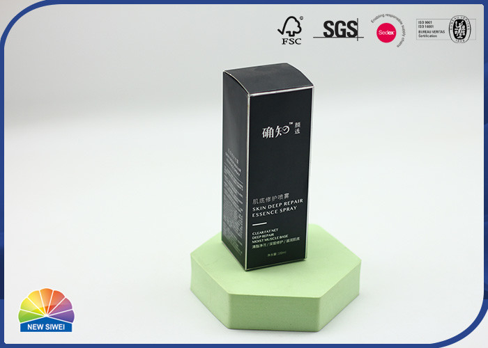 O reverso cosmético Tuck End Folding Carton Box 350gsm revestiu o papel com o carimbo quente da folha