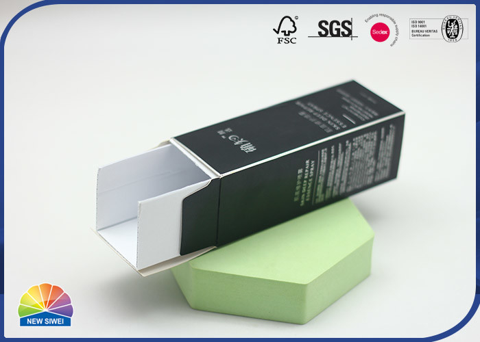 O reverso cosmético Tuck End Folding Carton Box 350gsm revestiu o papel com o carimbo quente da folha