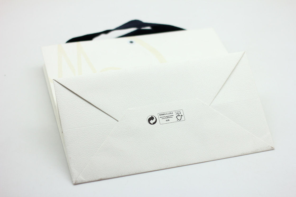 Tamanho impresso UV personalizado dos sacos de compras de papel de Logo Spot grande