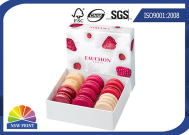 Caixa de presente de cartão de Eco-friendy para Macarons/do presente de papel sobremesa da fantasia caixas de empacotamento