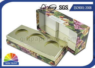 Caixa de presente de papel rígida personalizada do cartão que empacota para blocos cosméticos do presente