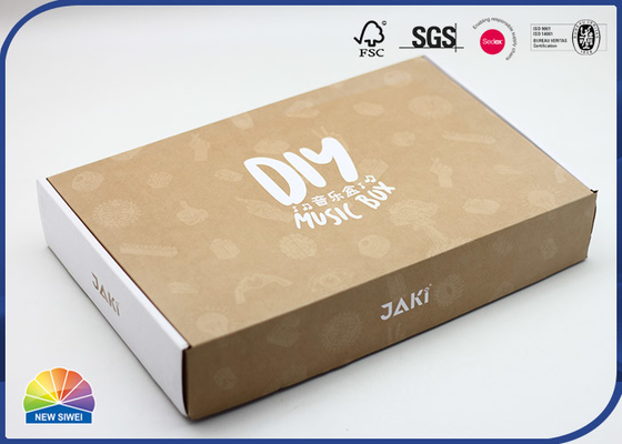 Matte Mailer Box Corrugated Paper impresso personalizado encaixota o pacote