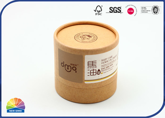 Pacote de creme facial de empacotamento de papel personalizado do tubo com parte inferior plástica da inserção