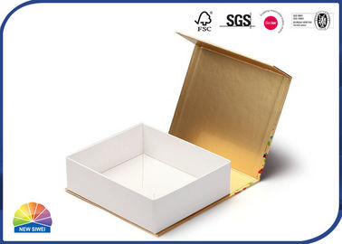 Caixa articulada do cabaz do papel da tampa 4c da laminação cópia uv matte