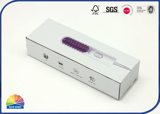 E flauta do retângulo corrugou caixas para o Straightener do encrespador de cabelo