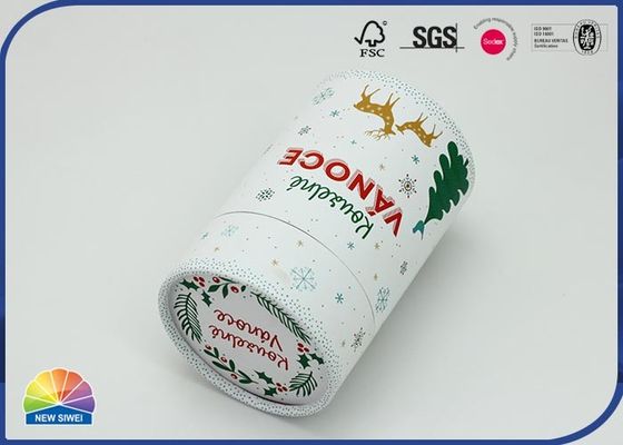 Caixa de presente do Natal de Matte Lamination Gift Paper Tubes da cópia de cor completa