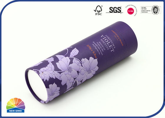 Mundo que envia a caixa de empacotamento de papel dos cosméticos do tubo da impressão de CMYK