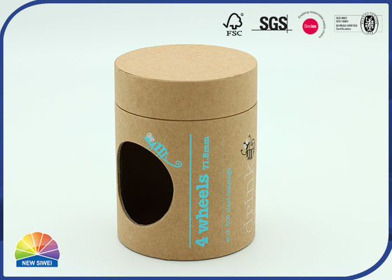 4c tubo uv da cópia 120gsm Brown Kraft que empacota Matte Varnishing