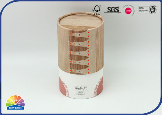 2pieces desenrolou o tubo de empacotamento de papel do cilindro da borda biodegradável