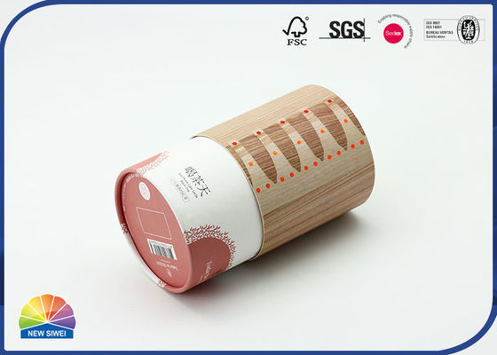 Encurtar 157gsm revestiu o tubo de papel que empacota o logotipo feito sob encomenda do ouro