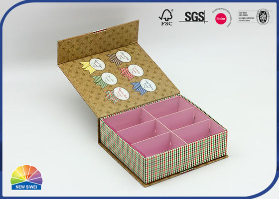 4c caixa de tampa articulada de papel fosco com impressão colorida para velas, sabonetes