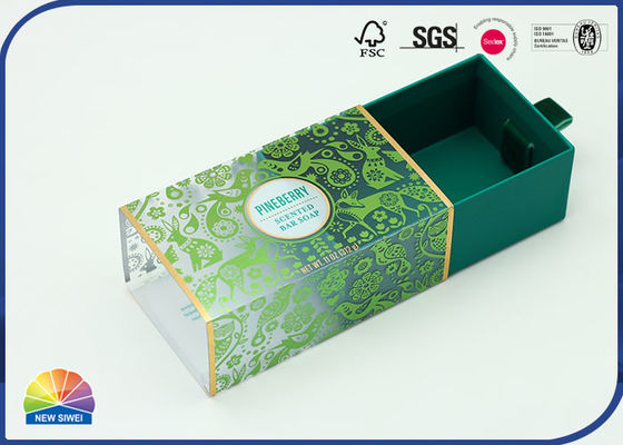 Embalagem de sabão Fita deslizante Gaveta Caixa de papel Material reciclado
