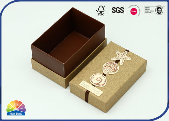 Caixa rígida do ombro do cartão 350gsm Kraft para confeitos