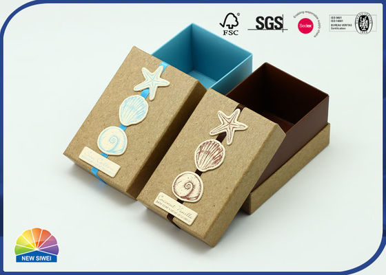 Cartão Ring Case Rigid Shoulder Box Matte Lamination Debossing