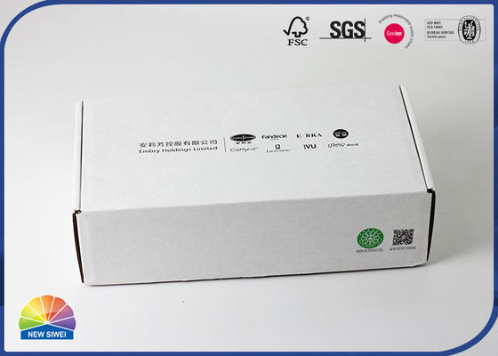 OEM ondulado de empacotamento de Matte Lamination da caixa do encarregado do envio da correspondência da cópia 4c