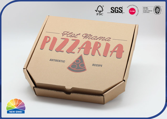 O produto comestível impresso feito sob encomenda da caixa da pizza do papel de embalagem corrugou o material
