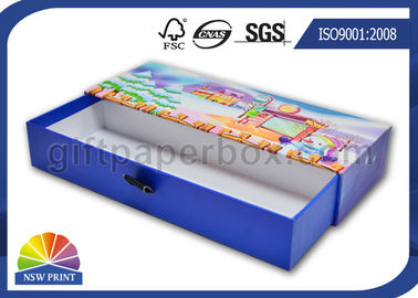 Caixa de presente rígida da gaveta do cartão do retângulo feito sob encomenda para o sabão/vela/empacotamento cosmético