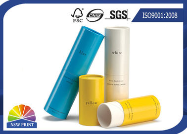O chá/cosmético/o tubo/luxo de empacotamento de papel de Skincare recicl os tubos de papel feitos sob encomenda